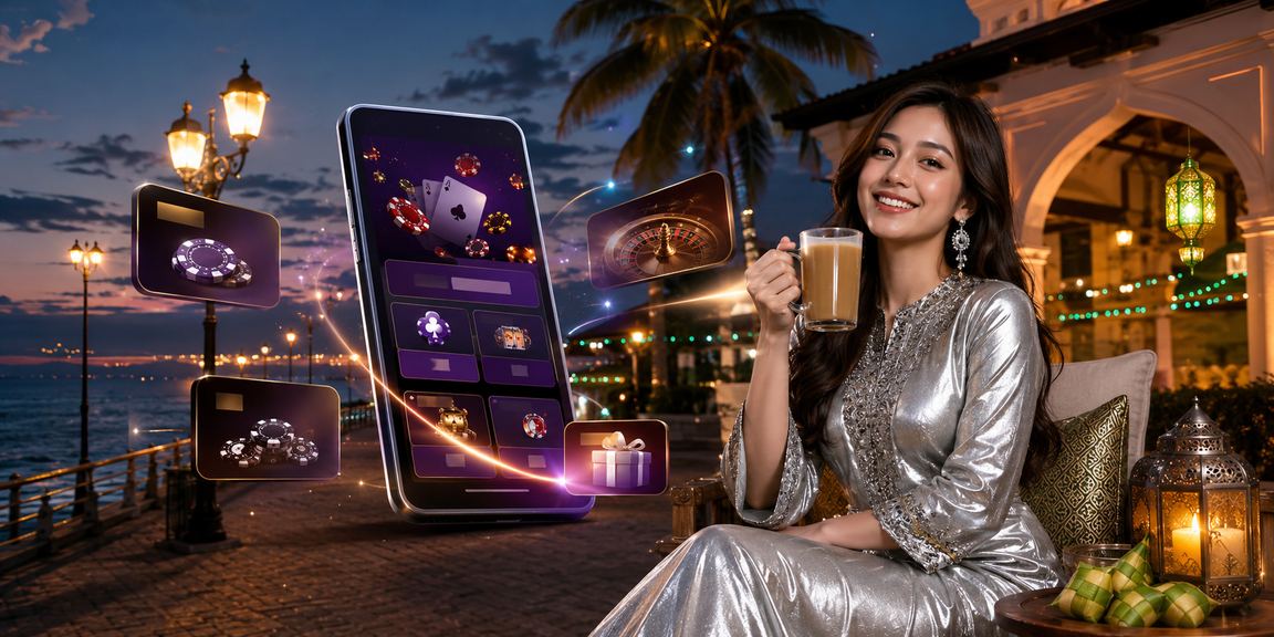 Pengguna Malaysia memasang aplikasi e688 di telefon Android semasa perayaan